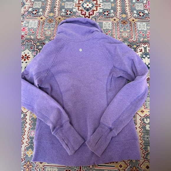 lululemon rare Calm & Cozy full zip  Purple Jacket size women’s 6 - Picture 6 of 7